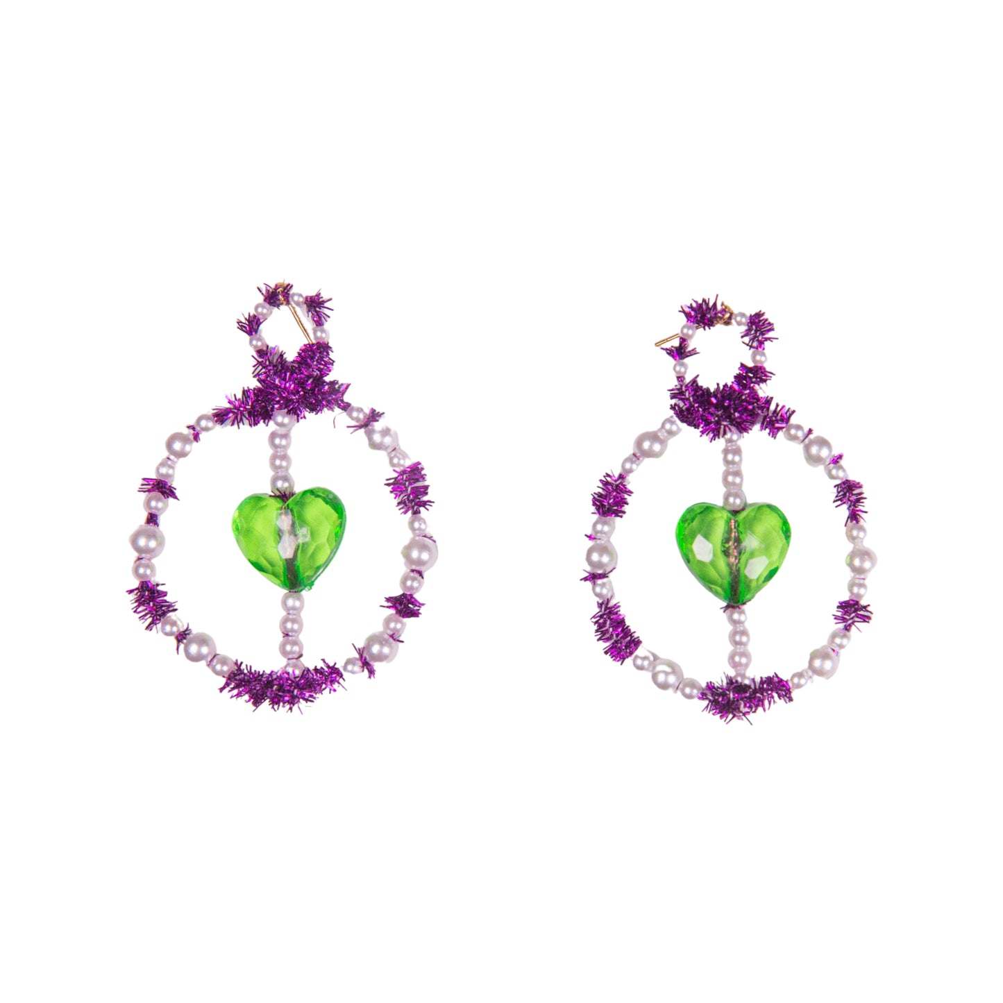 Purple Sparkle Earring