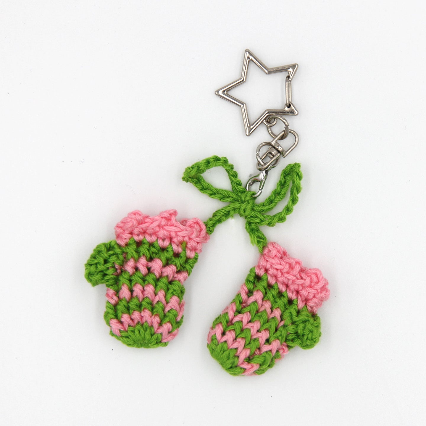 Crocheted Mitten Bag Charm – Small