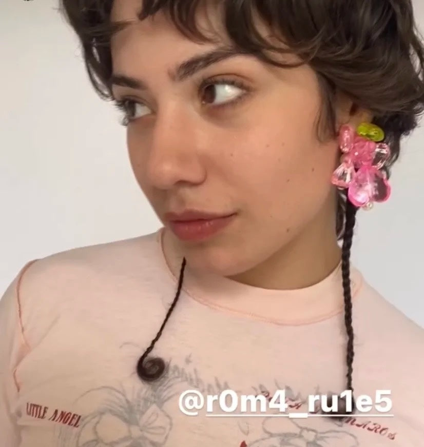 Mixed Beads Clip-on Earring