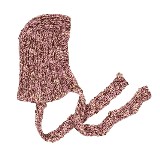 Knitted Bow Tie Bonnet
