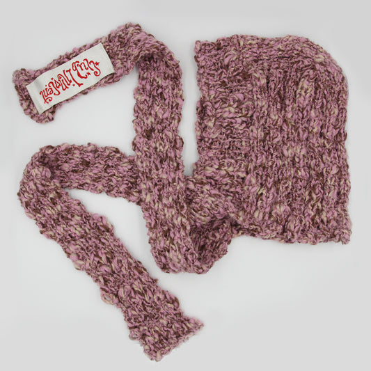 Knitted Bow Tie Bonnet