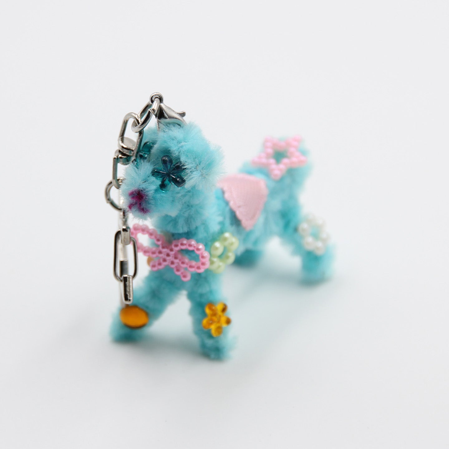 Bedazzled Puppy Bag Charm
