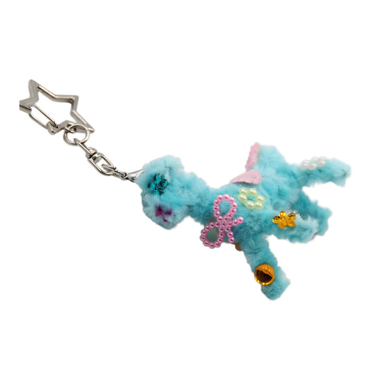 Bedazzled Puppy Bag Charm