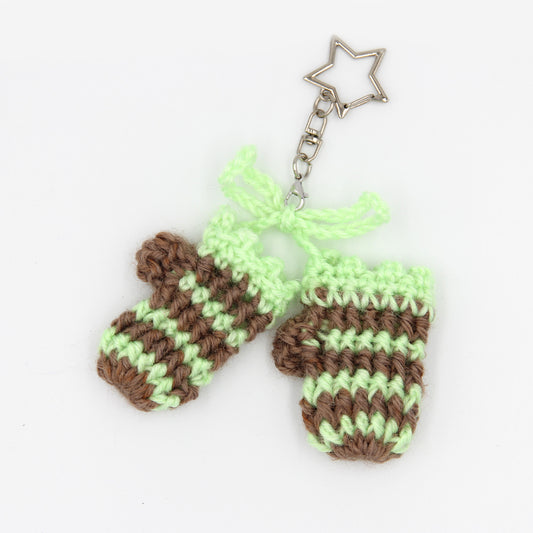 Crocheted Mitten Bag Charm - Medium