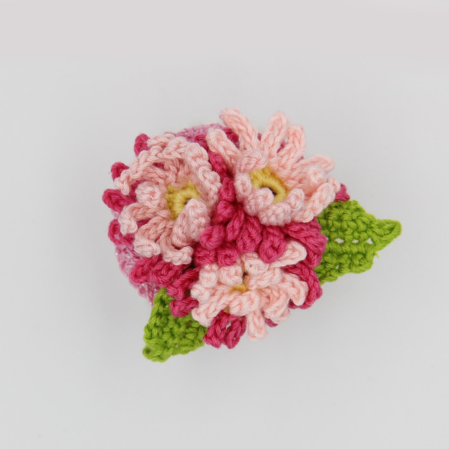 Crocheted Jewelry Box With Flowers