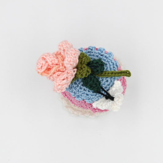 Floral Crochet Mini Container