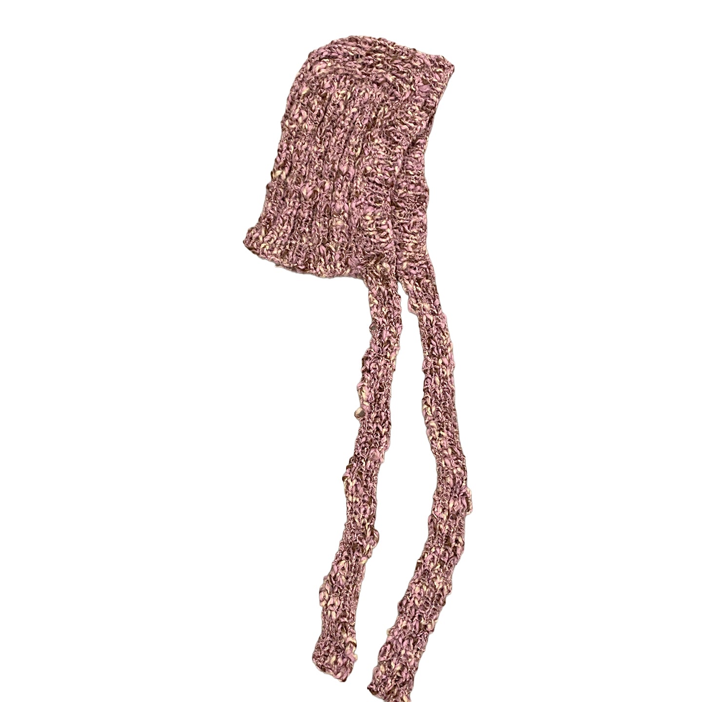 Knitted Bow Tie Bonnet